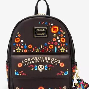 Loungefly Disney Pixar Coco Floral Mini Backpack